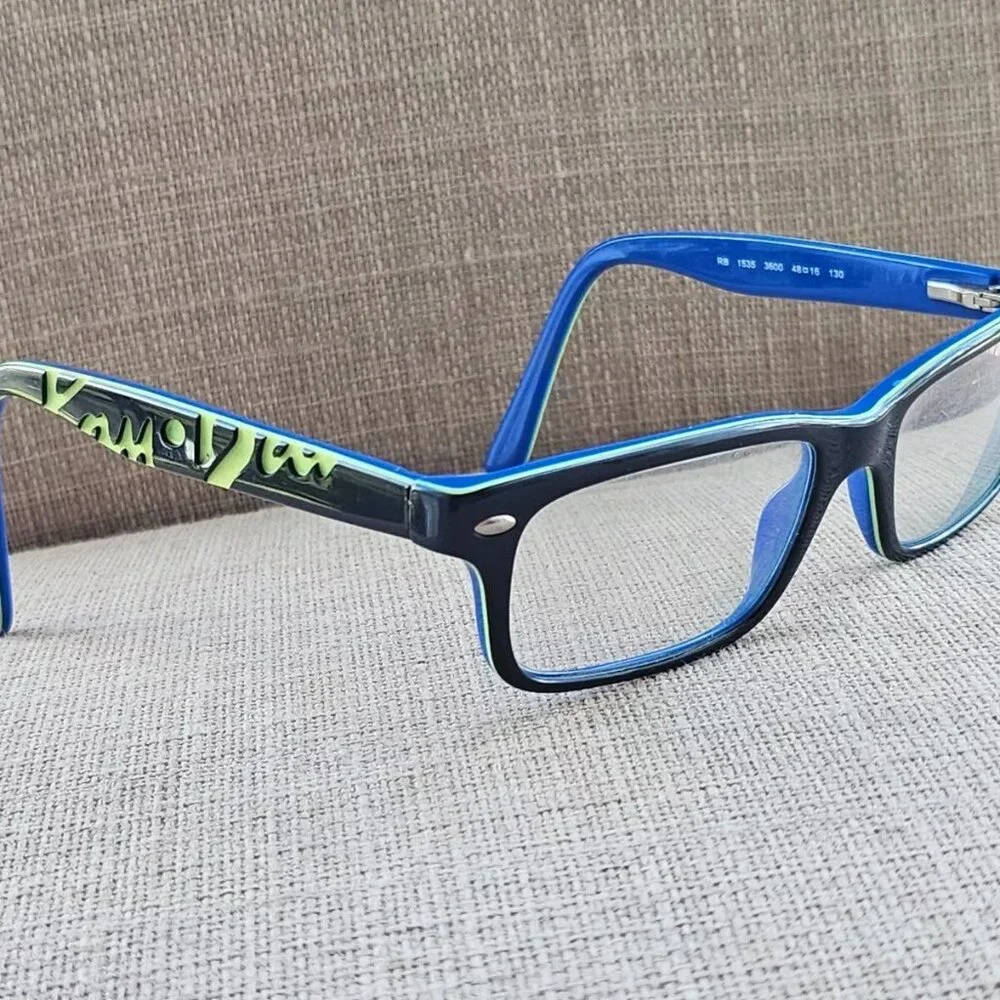 Ray-Ban Youth Eyeglasses/Glasses Frame Blue Tone RB1535 3600 48[]16 130 Frame on